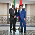 Former President Jacob Zuma meets Morocco's Minister of Foreign Affairs, Nasser Bourita / @Marocdiplo_EN