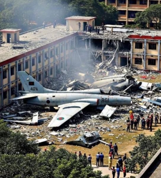At least 16 killed as Bangladesh fighter jet crashes into school