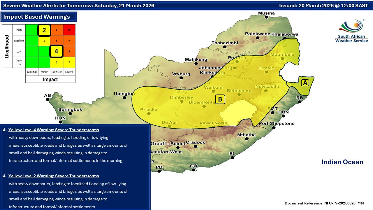 Level 4 weather warning - KZN braces for severe storms