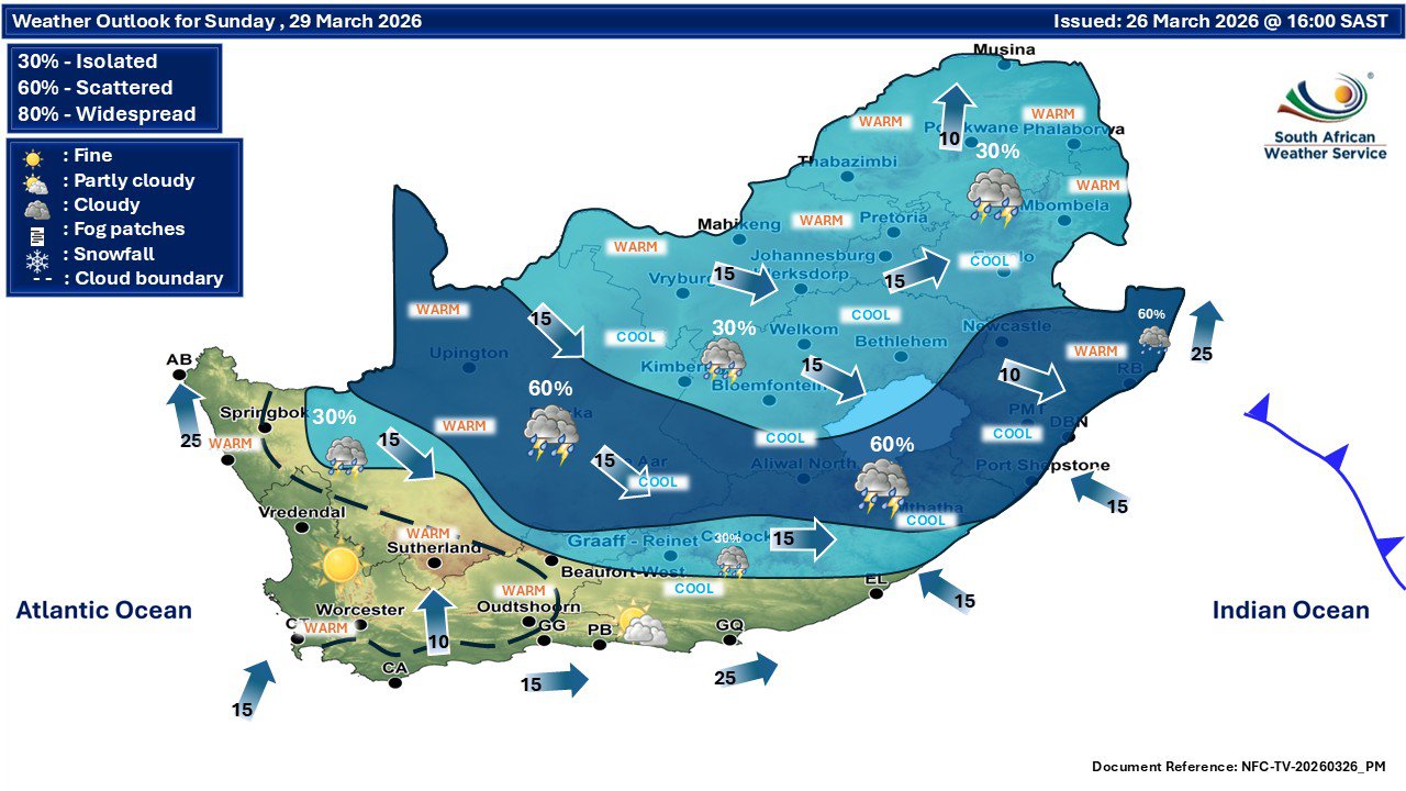 Severe thunderstorm alert for KZN: Yellow Level 2 warning as cold front ...