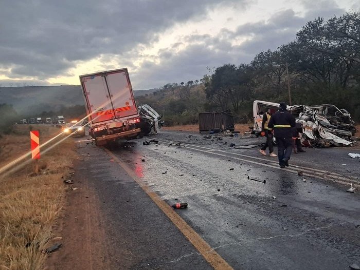 TRUCK AND CAR COLLISION