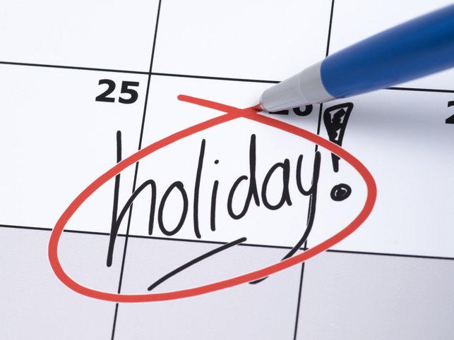 HOLIDAY ON CALENDAR