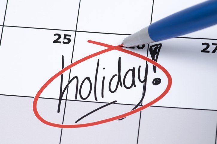 HOLIDAY ON CALENDAR