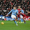 Manchester City striker Erling Haaland scores penalty