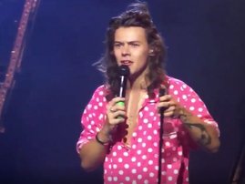 Harry Styles stops One Direction concert to check in on his sister's date