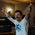 Harry Styles in the studio