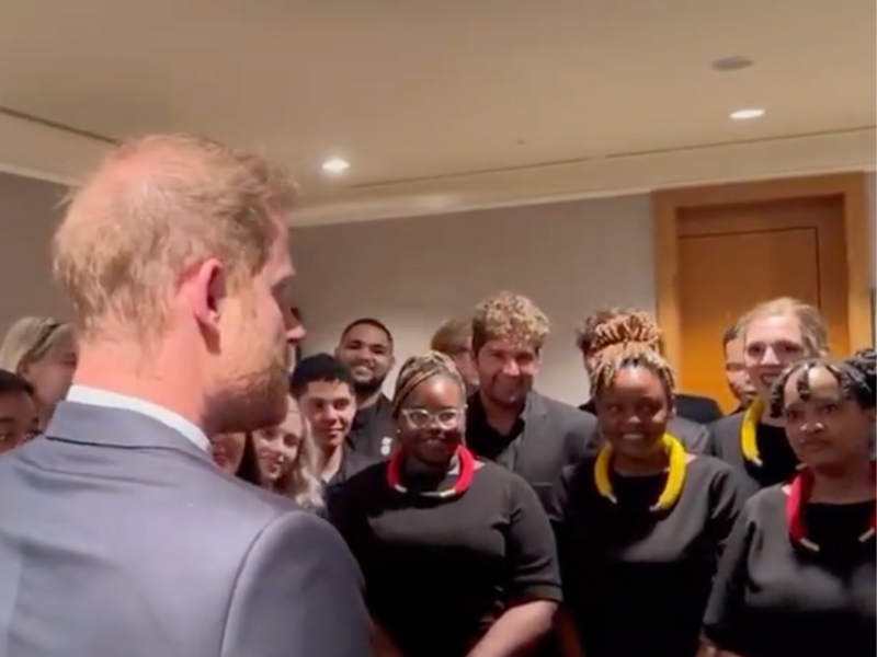 'Big fan' Prince Harry's special moment with Stellenbosch University Choir