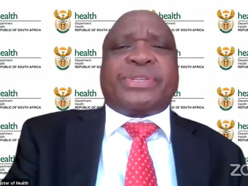 Health Minister Joe Phaahla 12 November