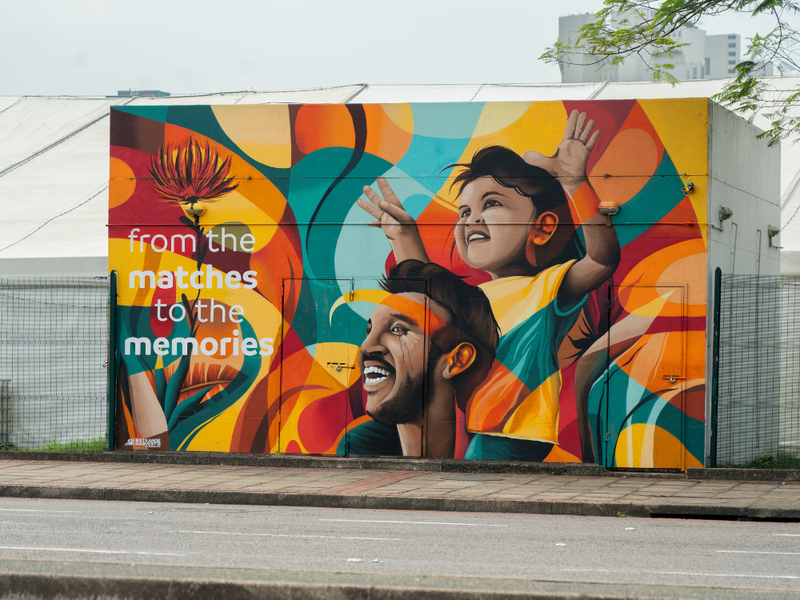 ECR mural at the Hollywoodbets Kingsmead Stadium 2