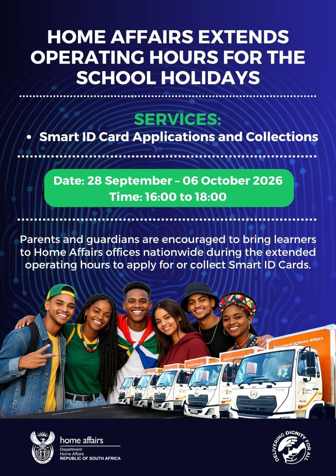 Home Affairs extend hours