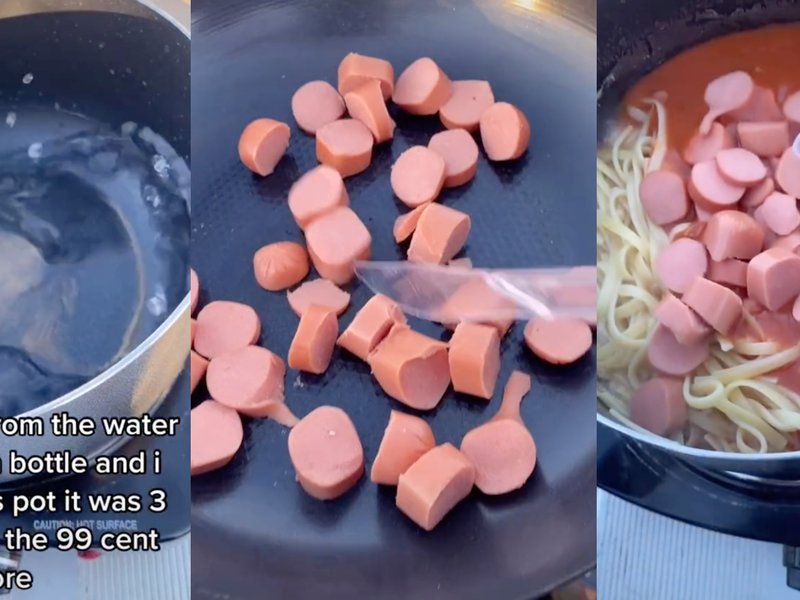 Homeless teen cooks