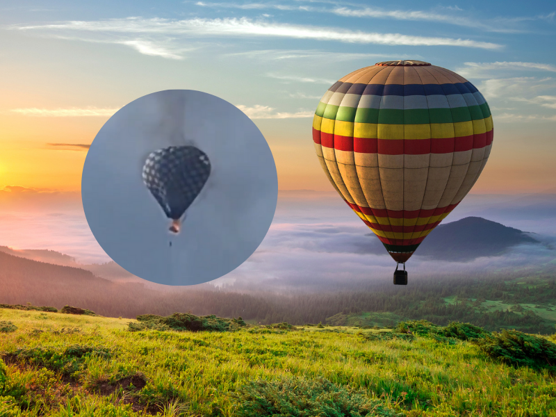Hot air balloon ride gone wrong