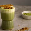 How to make iced Biscoff matcha latte recipe