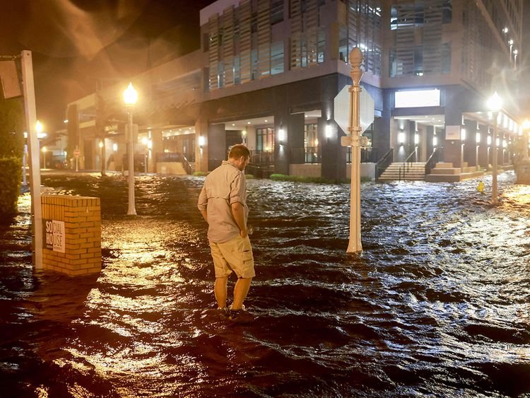 Hurricane Milton land fall