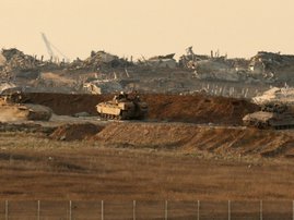 Israel Defense Forces tank in Gaza