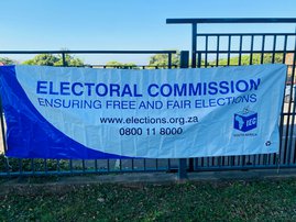 IEC banner during elections 2024