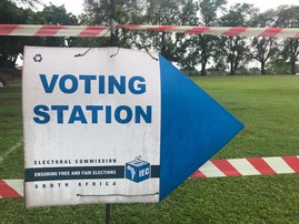 IEC voting sign