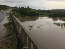 flooded river