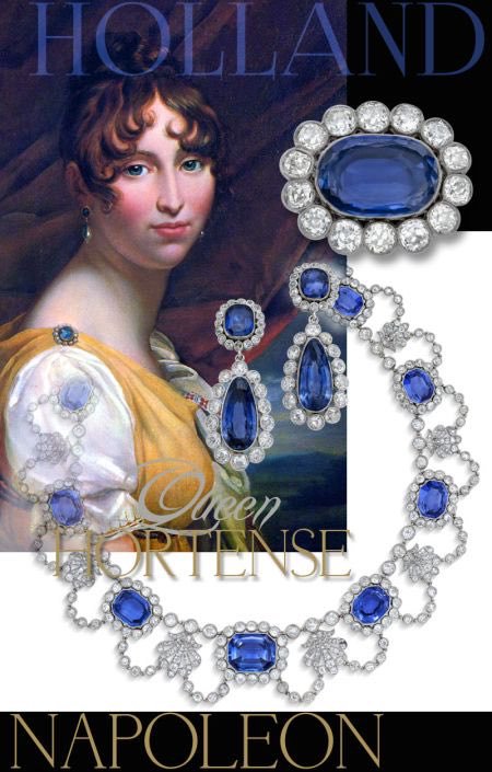 Necklace and earrings Queen Hortense