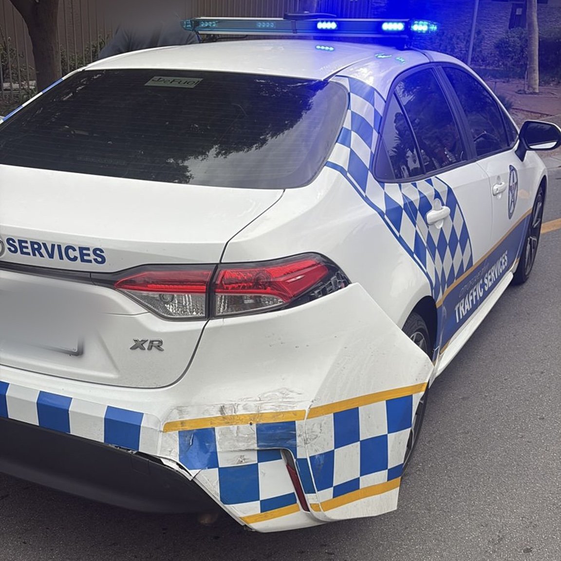 CPT Traffic cop accident