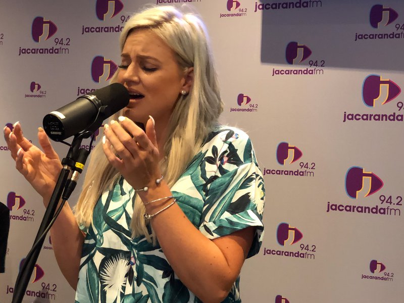 Demi-Lee Moore sings on Breakfast with Martin Bester