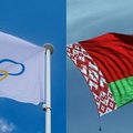 Combination of IOC and Belarus flags