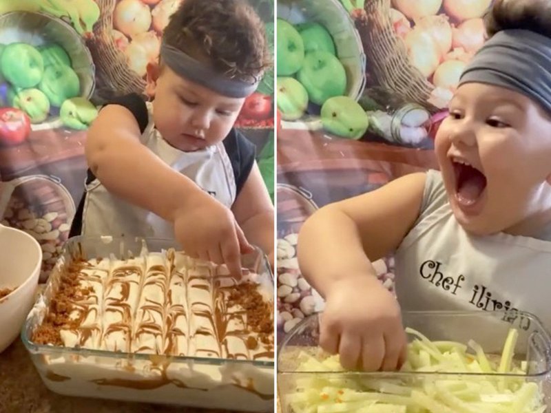Three-year-old’s hilarious cooking skills takes social media by storm