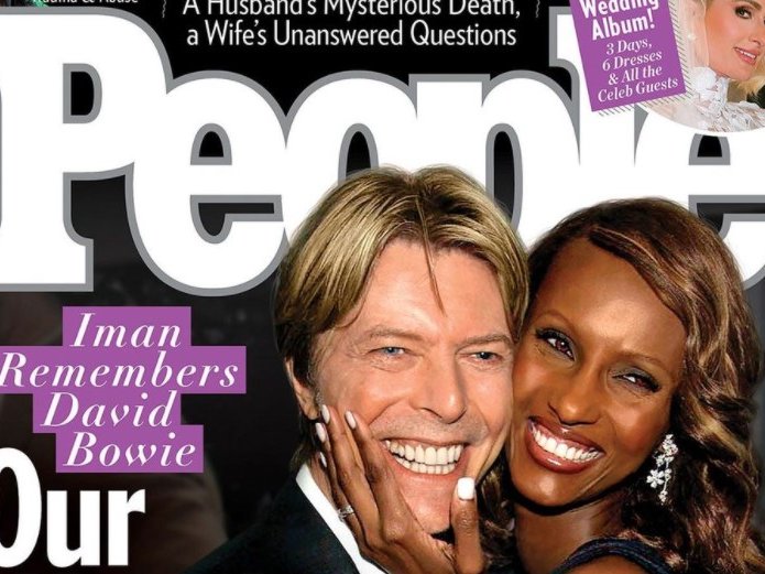 Iman and David Bowie