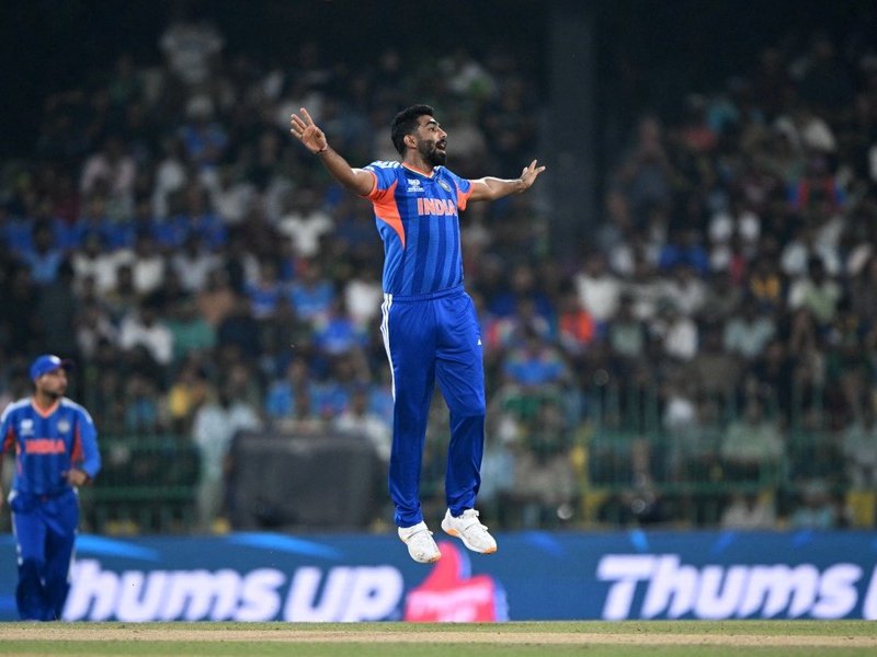 India's Jasprit Bumrah at the 2026 ICC Men's T20 Cricket World Cup