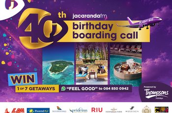 Jacaranda FM & Thompsons Holiday Birthday Boarding Call