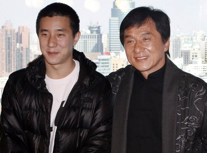 jackie chan and his family photos