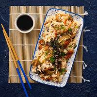 Japanese mixed rice also known as takikomi gohan