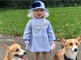 The Queen's double is a one-year-old girl from Ohio, USA...