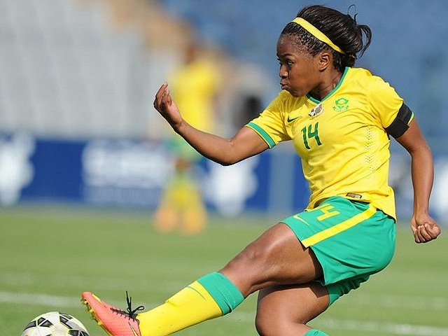 Jermaine Seoposenwe of Banyana Banyana
