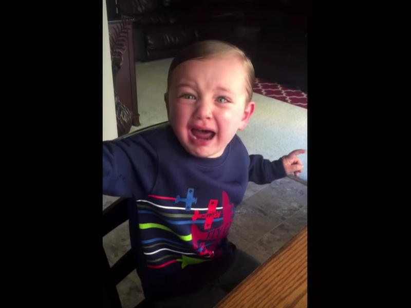Halloween Kid crying