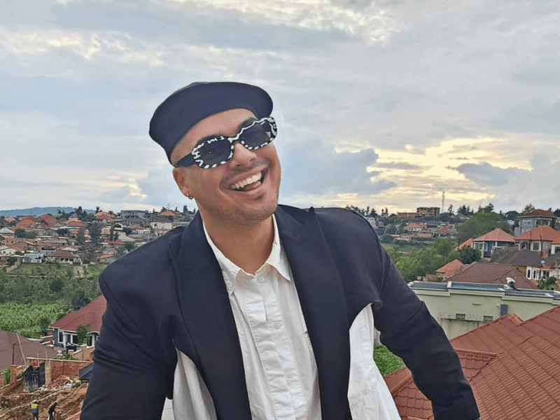 Jimmy Nevis wearing a black beret