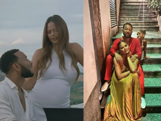 John Legend with his wife and kids .png
