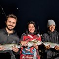 Josiah, Jade, and Angie in with the shad action off Margate Pier