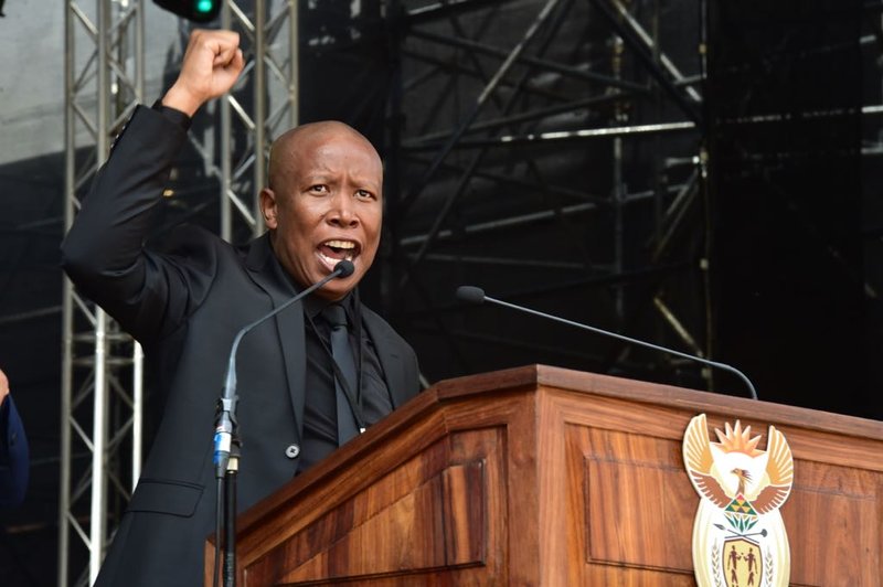 Julius Malema at Winnie Mandela's funeral