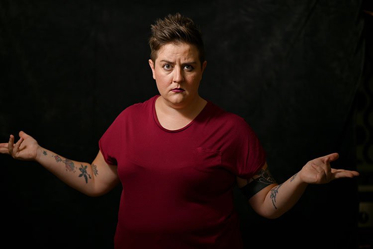 Jaxx Justice with arms outstretched