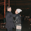 Justin Bieber and Jessica Biel backstage at a concert