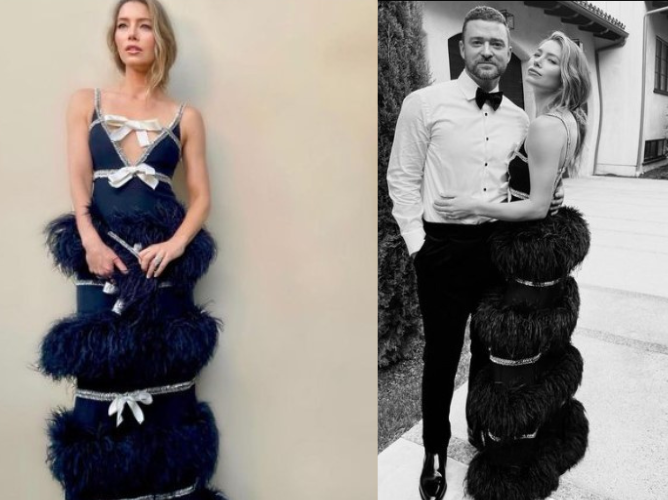 Justin Timberlake and his wife Jessica Biel