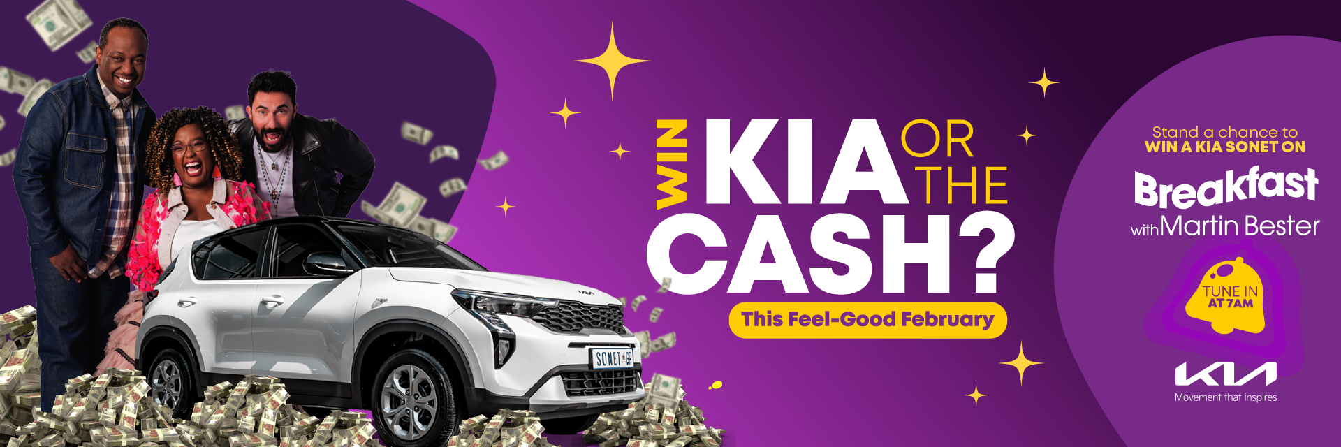KIA OR THE CASH web header