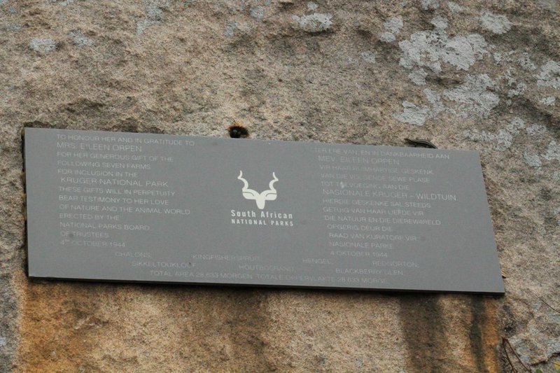 KRUGER NATIONAL PARK SIGNAGE