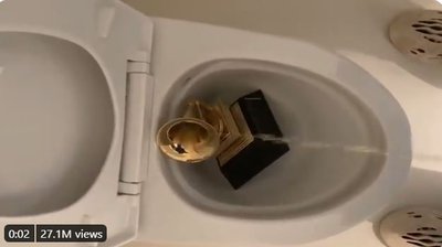 Shocking: Kanye West urinates on his Grammy Award