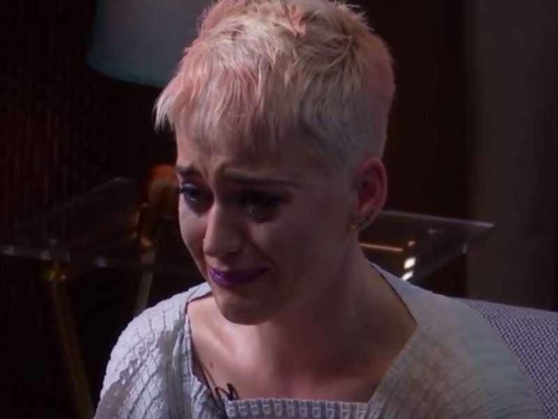 Katy Perry breaks down live