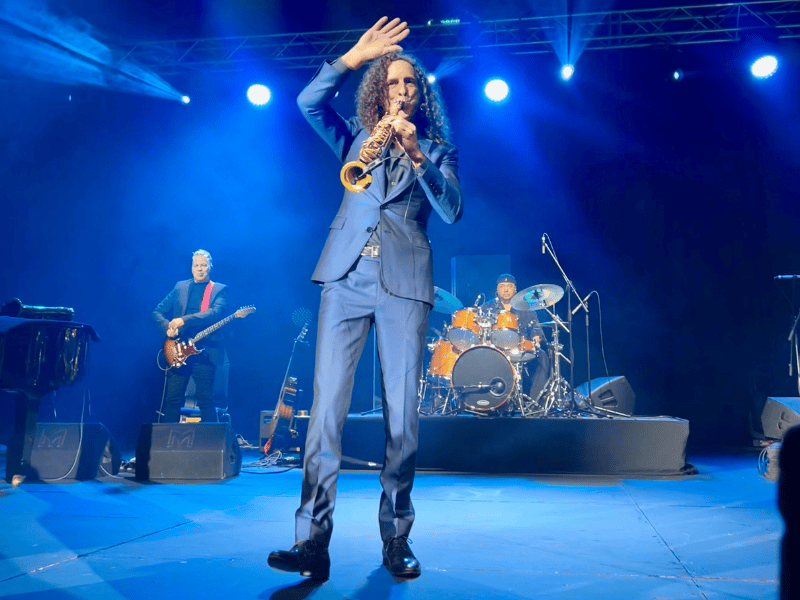 Kenny G performing live at the Durban ICC