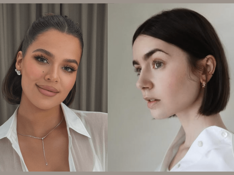 Khloe Kardashian and Lily Collins