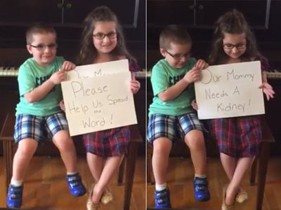 Kids' plea video goes viral, helps mom get a new kidney