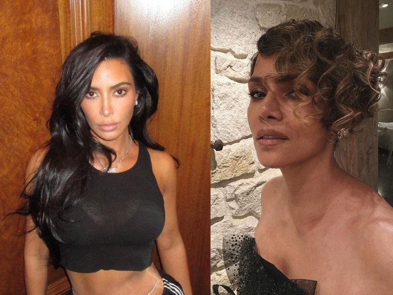 Kim Kardashian and Halle Berry